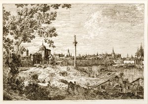 Imaginary View of Padua, ca 1740-talet (etsning) av Canaletto