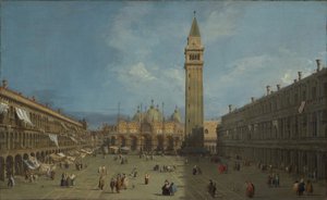 Piazza San Marco, ca 1730 (olja på duk) av Canaletto