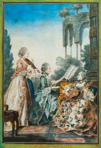 De tre döttrarna till kompositören Joseph-Nicolas-Pancrace Royer (ca 1705-1755) framför musiken av baletten Zaide