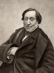 Gioachino (Antonio) Rossini (1792-1868) italiensk kompositör. Från ett fotografi av Nadar, pseudonym för Gaspard-Felix Tournachon (1820-1910). av (1820 1910) Nadar