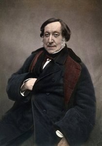 Gioachino (Antonio) Rossini (1792-1868) italiensk kompositör. efter fotografi av Nadar av Nadar