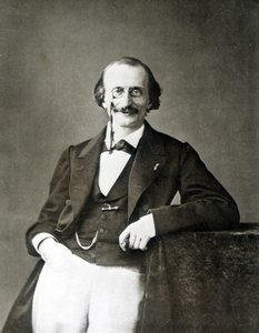 porträtt av Jacques Offenbach (1819-1880), tysk kompositör, naturaliserad franska av Nadar. av Nadar