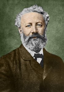 porträtt av Jules Verne (1828-1905), fransk författare, av Nadar.