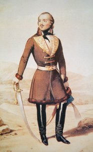 Greve Casimir Pulaski (färg litho)