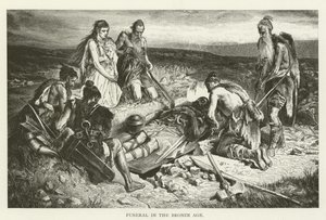 Begravning under bronsåldern (gravyr)