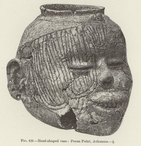 Huvudformad vas: Pecan Point, Arkansas (gravyr) av (after) American School