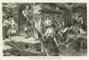 Lake Dwellers under bronsperioden (gravyr) av (after) American School