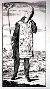 A Sorcerer Condemned to Death by the Inquisition, kopia av en illustration från 