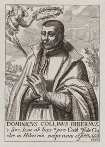 Dominic Collins, irländsk jesuit och katolsk martyr (gravyr) av (after) English School