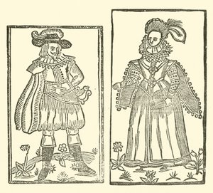 Illustration till The Roxburghe Ballads (träsnitt) av (after) English School