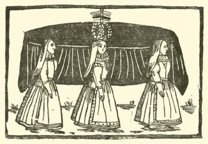 Illustration till The Roxburghe Ballads (träsnitt) av (after) English School