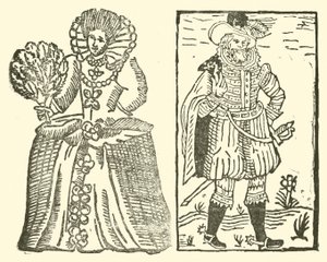 Illustration till The Roxburghe Ballads (träsnitt) av (after) English School