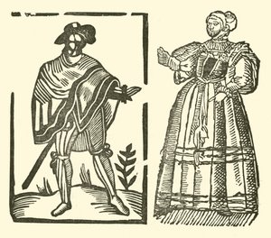 Illustration till The Roxburghe Ballads (träsnitt) av (after) English School