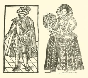Illustration till The Roxburghe Ballads (träsnitt) av (after) English School