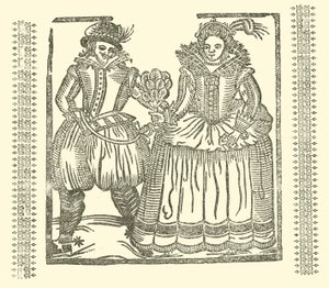 Illustration till The Roxburghe Ballads (träsnitt) av (after) English School