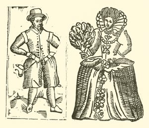 Illustration till The Roxburghe Ballads (träsnitt) av (after) English School