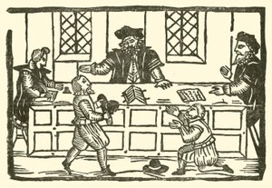 Illustration till The Roxburghe Ballads (träsnitt) av (after) English School