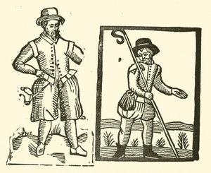 Illustration till The Roxburghe Ballads (träsnitt) av (after) English School