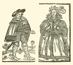 Illustration till The Roxburghe Ballads (träsnitt) av (after) English School