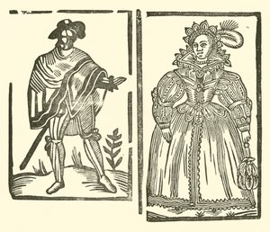 Illustration till The Roxburghe Ballads (träsnitt)