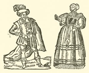 Illustration till The Roxburghe Ballads (träsnitt) av (after) English School
