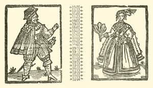 Illustration till The Roxburghe Ballads (träsnitt) av (after) English School