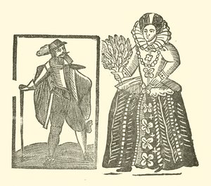 Illustration till The Roxburghe Ballads (träsnitt) av (after) English School