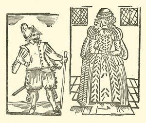 Illustration till The Roxburghe Ballads (träsnitt) av (after) English School