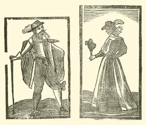 Illustration till The Roxburghe Ballads (träsnitt) av (after) English School