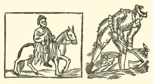 Illustration till The Roxburghe Ballads (träsnitt)