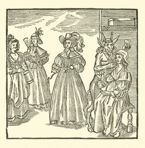 Illustration till The Roxburghe Ballads (träsnitt) av (after) English School