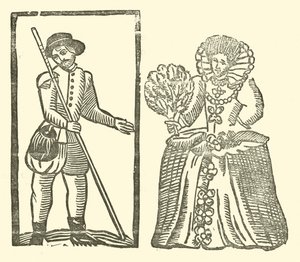 Illustration till The Roxburghe Ballads (träsnitt) av (after) English School