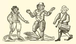 Illustration till The Roxburghe Ballads (träsnitt) av (after) English School