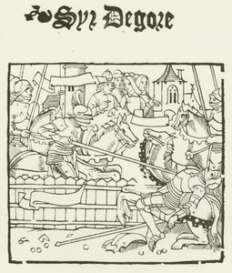 Sir Degore (gravyr) av (after) English School