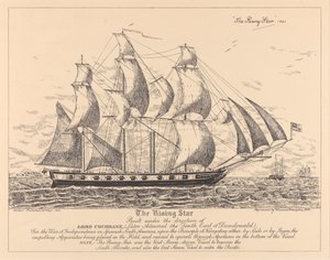 "Rising Star" (1821) byggd för självständighetskriget i Spanska Sydamerika av (after) English School