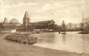 Alexandra Palace, Lake (s/v foto) av (after) English photographer