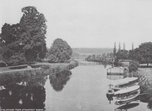 Severn från Stourport Bridge (svartvitt foto) av (after) English photographer