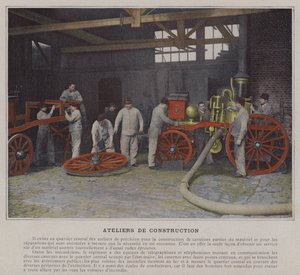 Ateliers de Construction (färgad bild) av (after) French Photographer
