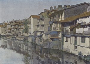 Aurillac, La jordanne (färgad bild) av (after) French Photographer