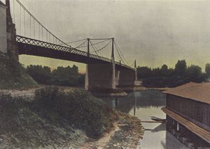 Chalonnes-sur-Loire (färgad bild) av (after) French Photographer