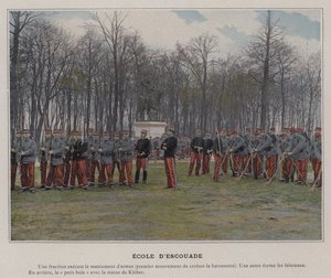 Squad School (färgad bild) av (after) French Photographer