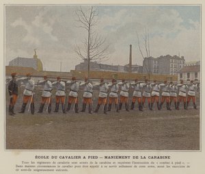Foot Rider School, Rifle Management (färgad bild) av (after) French Photographer