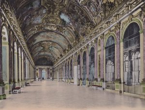 Galerie des Glaces, Glasgalleriet (färgat foto) av (after) French Photographer