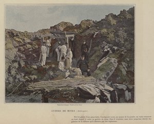 Mine Warfare, Attack (färgad bild) av (after) French Photographer
