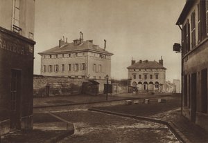 Italiens barriär 1866, med Ledoux paviljonger (s/v foto) av (after) French Photographer