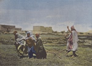 Le Labourage en Kabylie (färgat foto) av (after) French Photographer