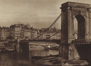 Pont Louis-Philippe, Reformens bro under revolutionen 1848 (s/v foto) av (after) French Photographer