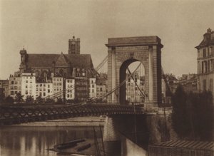 Pont Louis-Philippe mot högra stranden (s/v foto) av (after) French Photographer