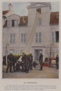 The Rescue (färgad bild) av (after) French Photographer