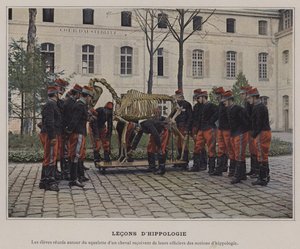 Hipologilektioner (färgad bild) av (after) French Photographer